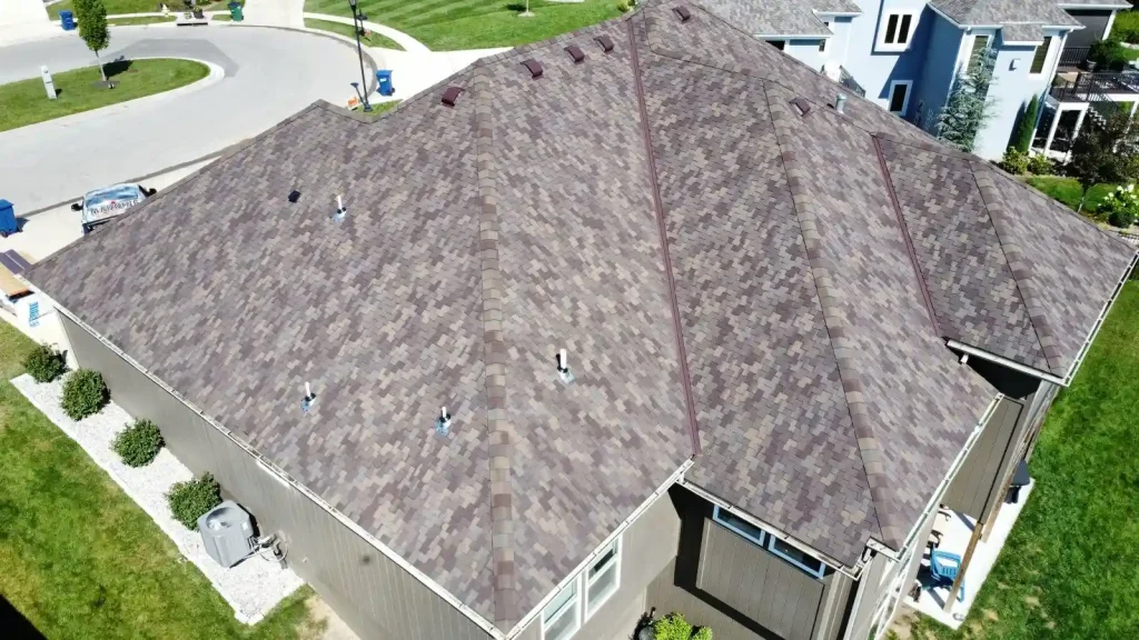 Drone photo of a Roof Replacement in Riverside
